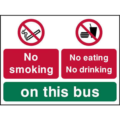 No Eating or Drinking in Public Transport