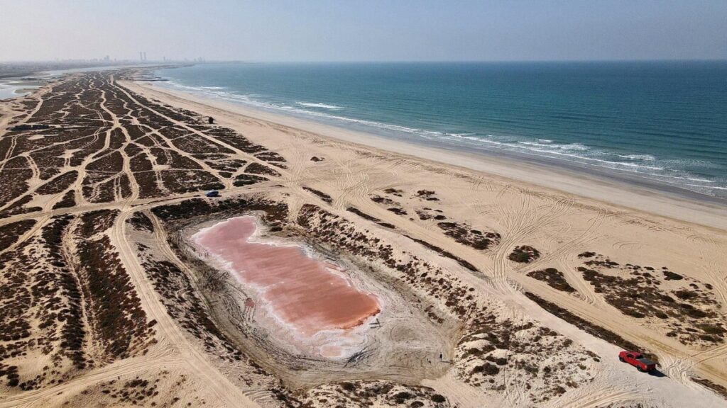 Witness the Unique Pink Lakes of Dubai