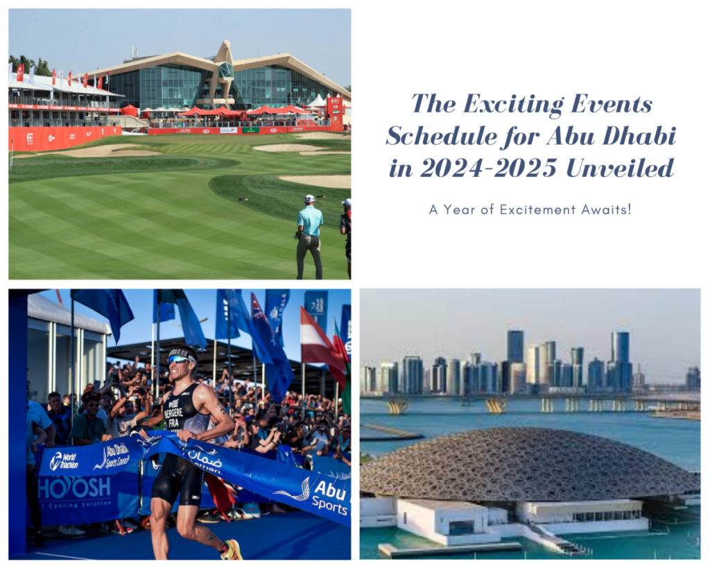 The Exciting Events Schedule for Abu Dhabi in 2024–2025 Unveiled